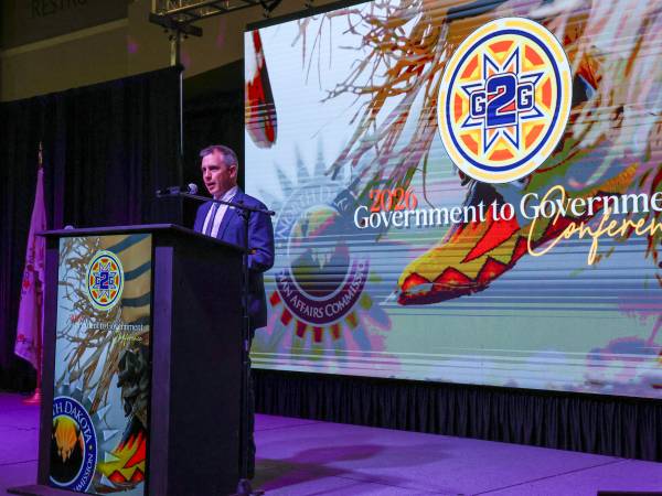 Governor Kelly Armstrong speaks at 2026 Government-To-Government Conference