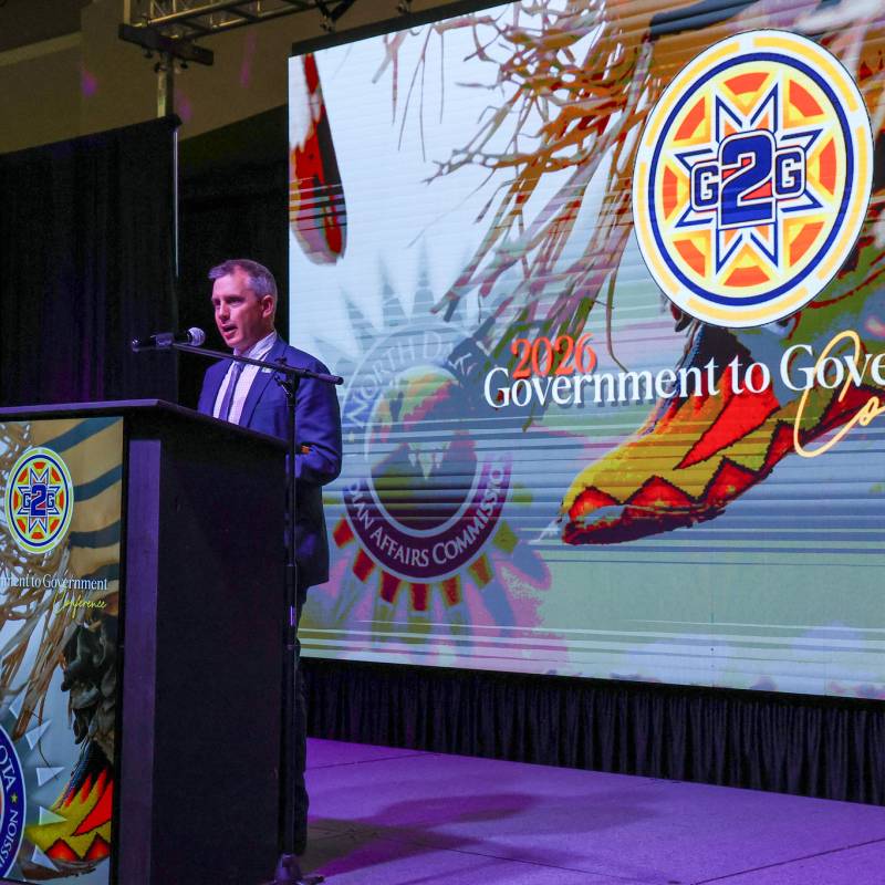 Governor Kelly Armstrong speaks at 2026 Government-To-Government Conference